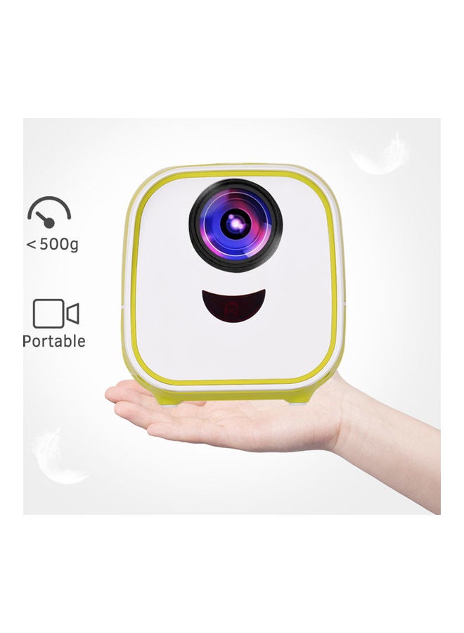 Generic - Mini LED Video Projector with Remote Control Yellow - Image 1