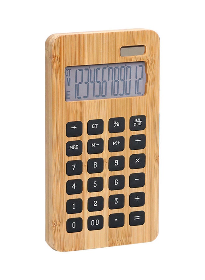 Generic Pocket Calculator Brown  - Image 1
