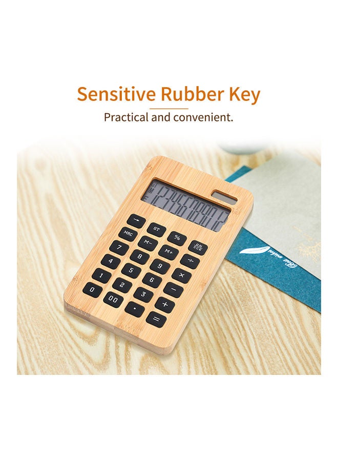 Generic Pocket Calculator Brown  - Image 2