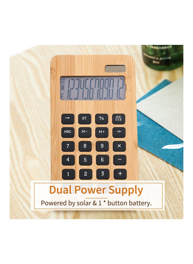 Generic Pocket Calculator Brown  - Image 4