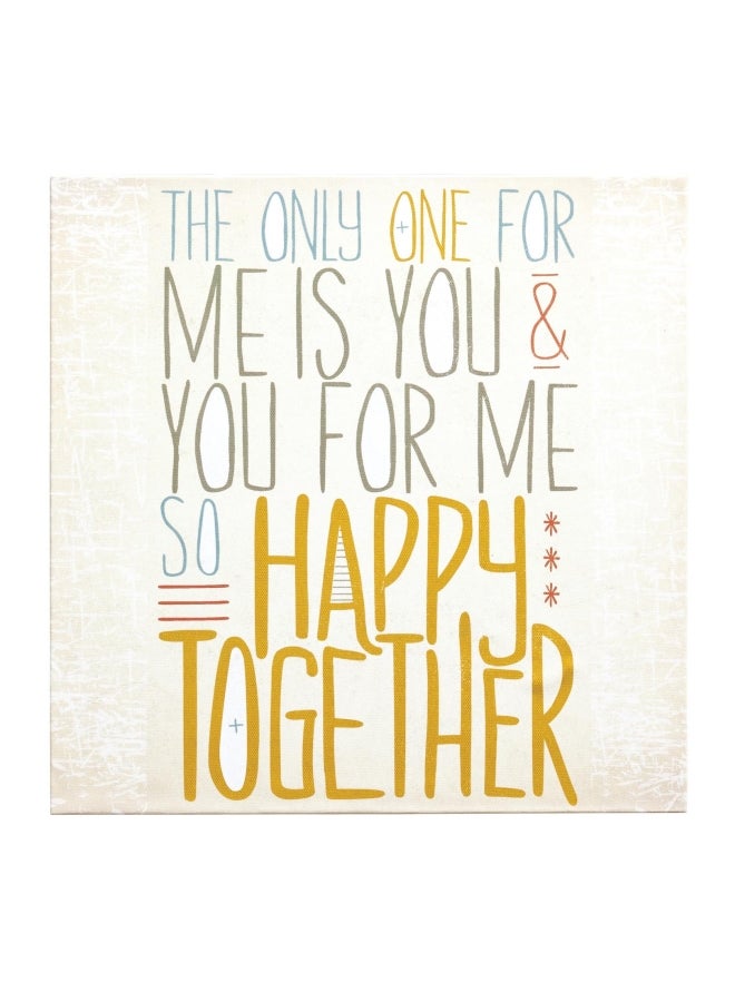 ديمداكو لوحة فنية بعنوان Happy Together" متعدد الألوان