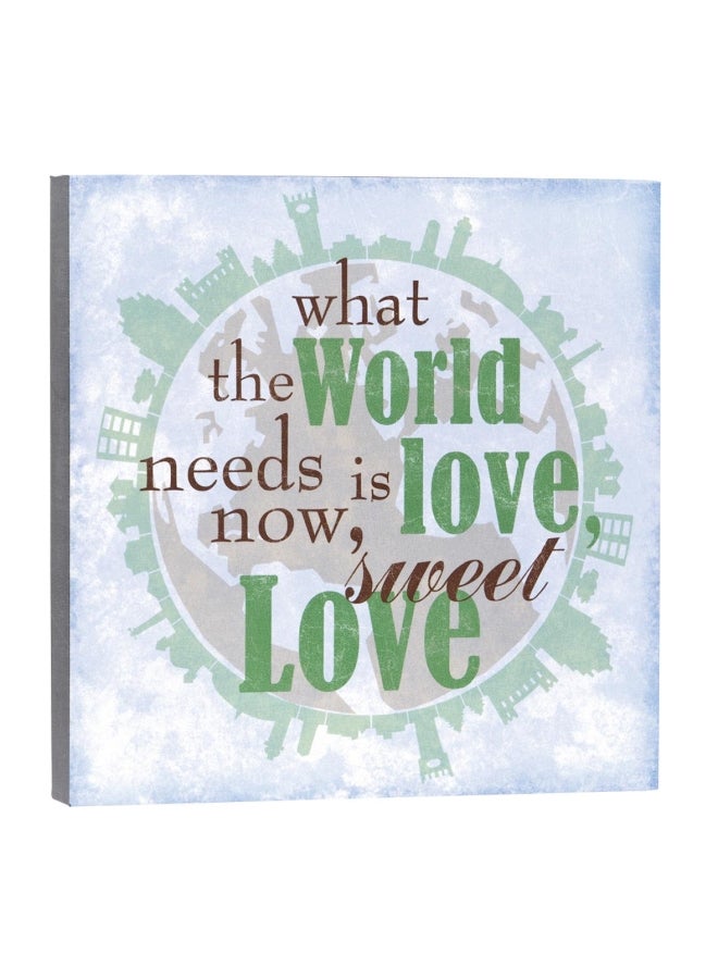 ديمداكو لوحة فنية بعنوان "ما يحتاجه العالم" متعدد الألوان