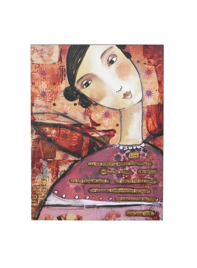 ديمداكو لوحة فنية لكلمة "Love" متعدد الألوان