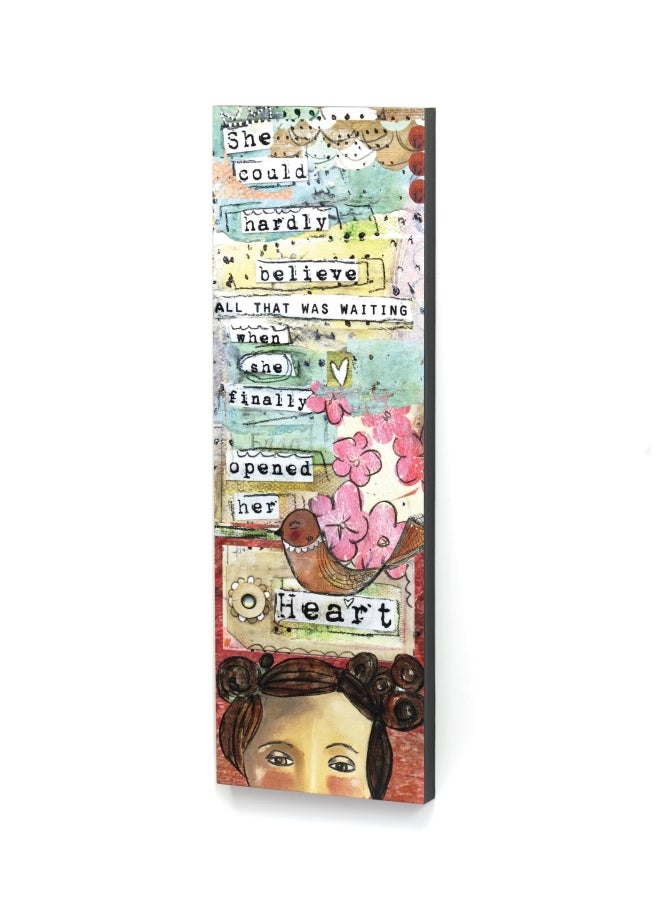 ديمداكو لوحة فنية بتصميم "Opened Her Heart" متعدد الألوان