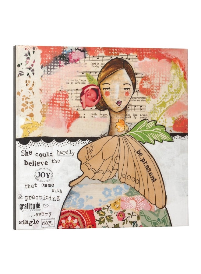 ديمداكو لوحة فنية بعنوان "كن حاضرا" متعدد الألوان