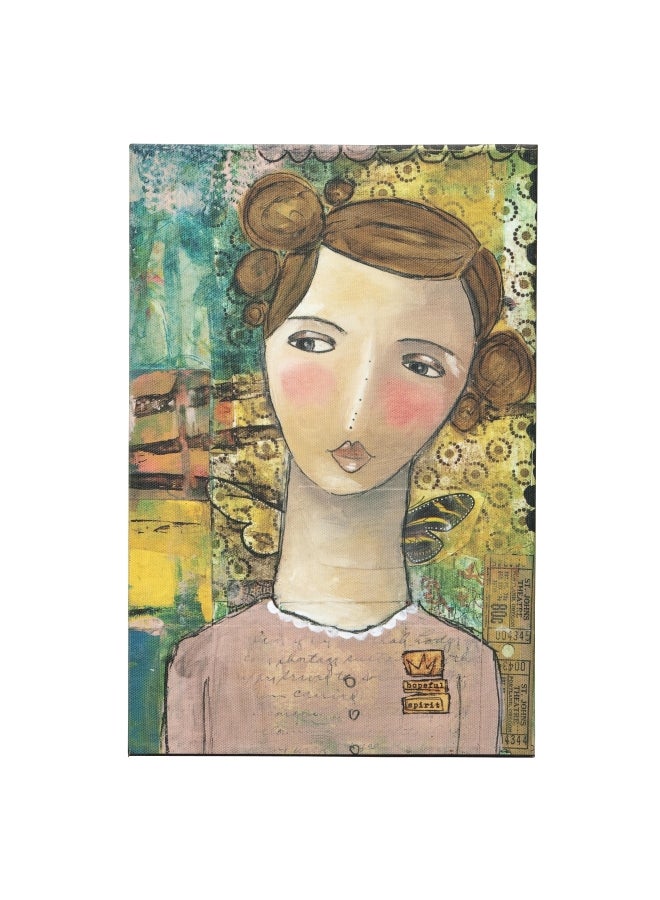 ديمداكو - لوحة فنية تحمل كلمة "HOPEFUL" أبيض 10سم