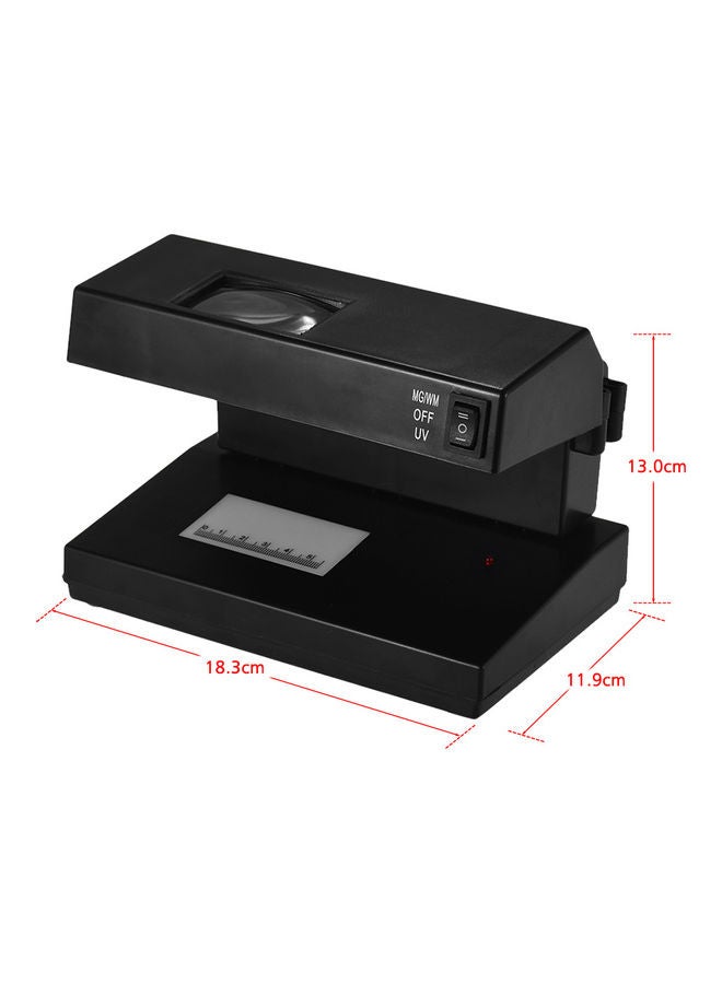 Portable Desktop Counterfeit Bill Detector Machine Black - Image 4