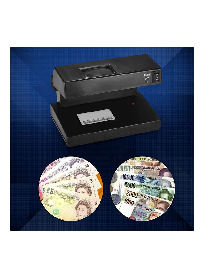 Portable Desktop Counterfeit Bill Detector Machine Black - Image 5