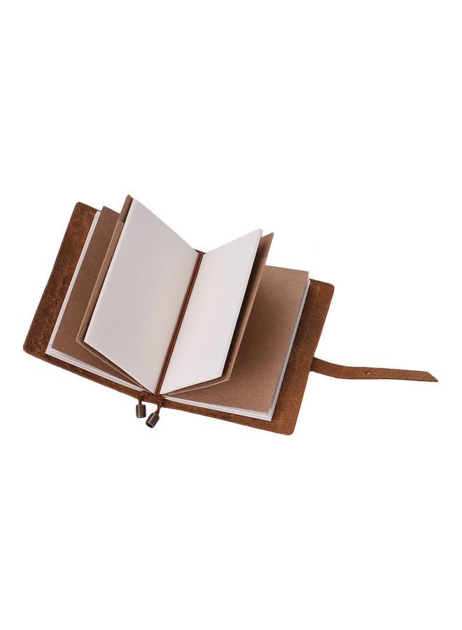 Generic Vintage Embossed Flower Pattern Notebook Brown  - Image 3