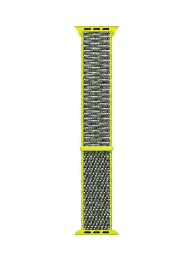 MARGOUN Replacement Nylon Woven Loop Band for Apple Watch SE/6/5/4/3/2/1 38/40mm Grey/Green  - Image 2