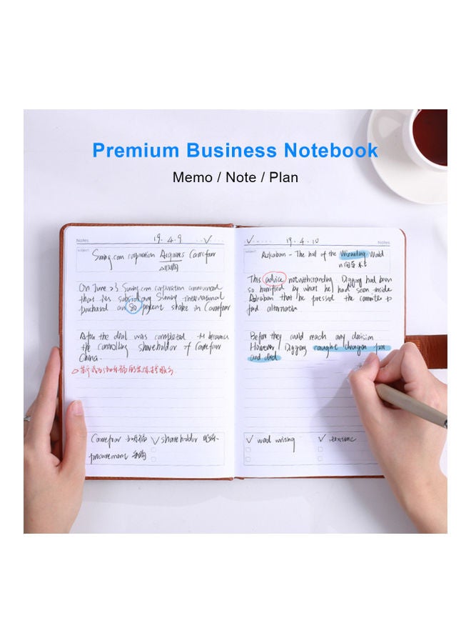 Generic 25K Self-Filling Plan Daily/Monthly Plan Notebook- 128 Sheets Brown  - Image 2