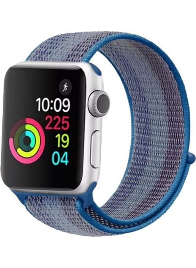 MARGOUN Replacement Nylon Woven Loop Band for Apple Watch SE/6/5/4/3/2/1 38/40mm Multicolour - Image 3