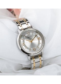 جس ساعة يد مونتوك بعقارب مقاومة للماء طراز W0933L5 - 40 مم - فضي/ذهبي للنساء  - Image 5