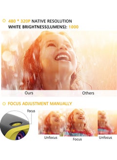 Generic Mini LED Video Children Projector Black/Yellow  - Image 5