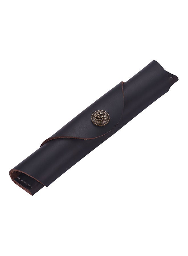 Generic Handmade Protector Leather Pen Case Blue/Brown  - Image 1