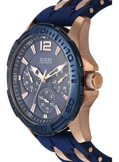 GUESS Men's Oasis Analog Watch W0366G4 - 36 mm - Blue/Gold  - Image 4