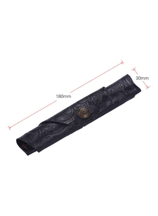 Generic - Handmade Protector Leather Pen Case Black - Image 1