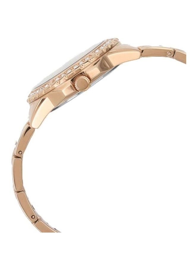 جس ساعة يد بعقارب وسوار من الستانلس ستيل طراز W0705L3 للنساء - Image 3