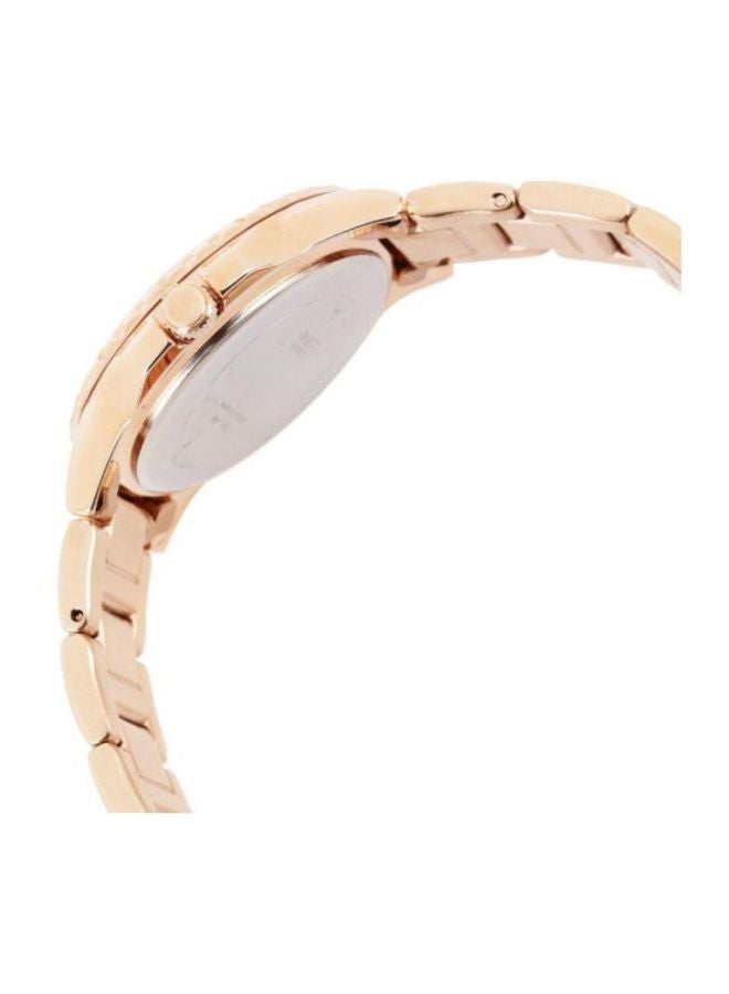 جس ساعة يد بعقارب وسوار من الستانلس ستيل طراز W0705L3 للنساء - Image 4