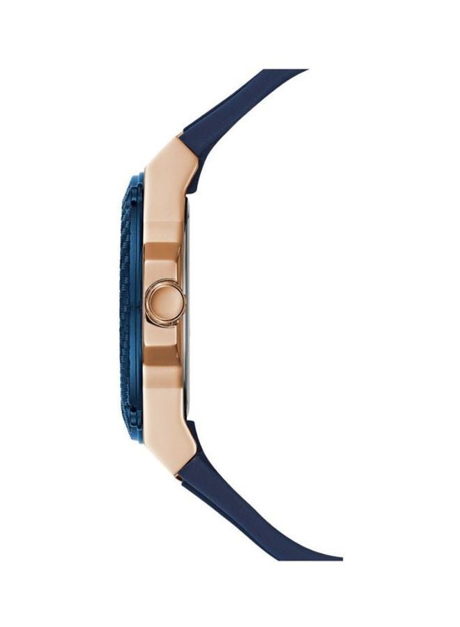 GUESS Women's Silicone Chronograph Watch W1094L2 - 39 mm - Blue - Image 4