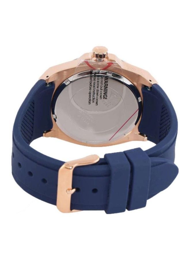 GUESS Women's Silicone Chronograph Watch W1094L2 - 39 mm - Blue - Image 2