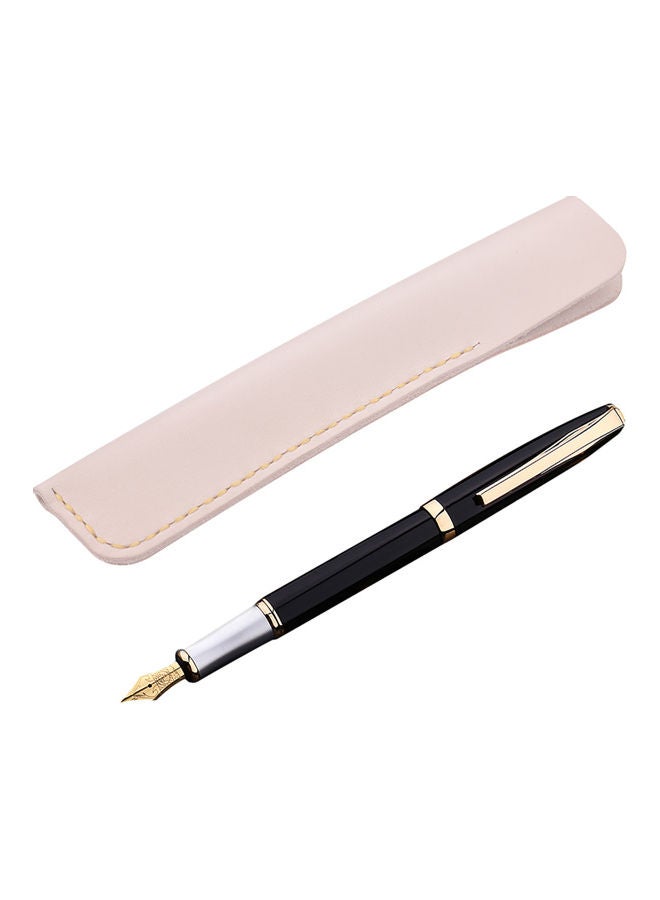 Generic Handmade Protector Leather Pen Case Beige  - Image 4