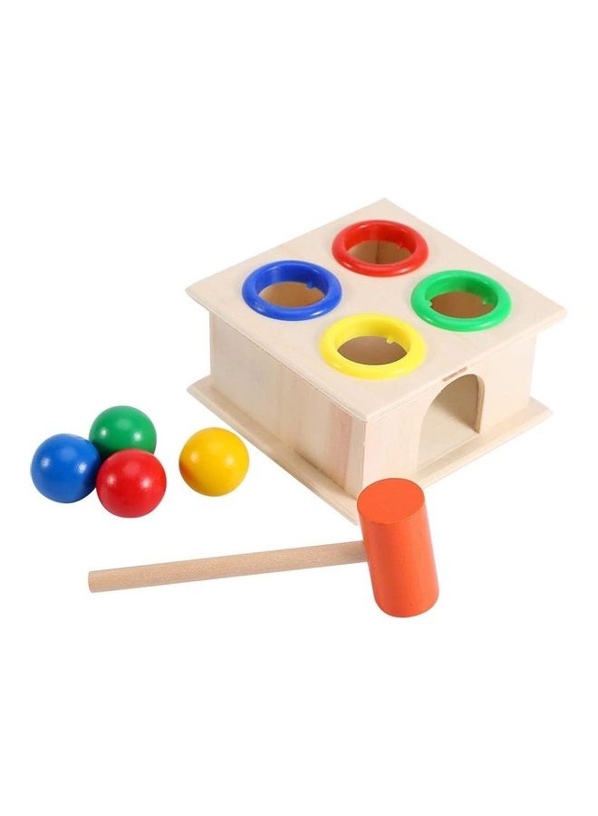 Generic - Punch And Drop Wooden Ball Hammer Box Toy - Image 1