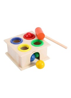 Generic Punch And Drop Wooden Ball Hammer Box Toy  - Image 3