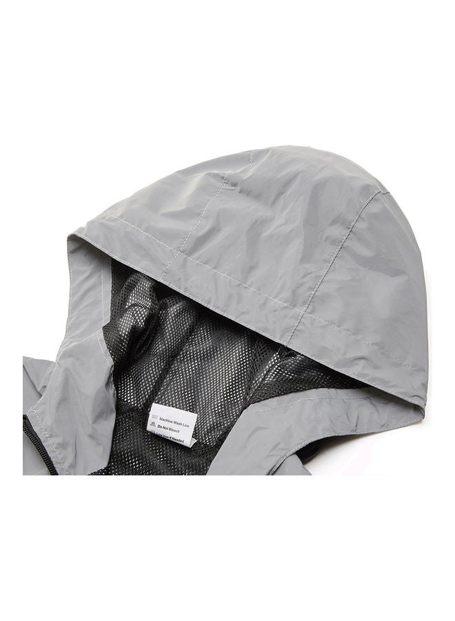 WOSAWE Reflective Waterproof Hooded Cycling Jacket XXL - Image 5