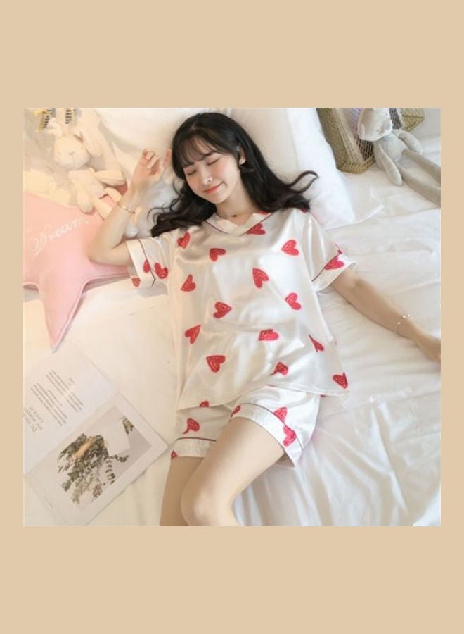 Summer Short Sleeved Nightdress White