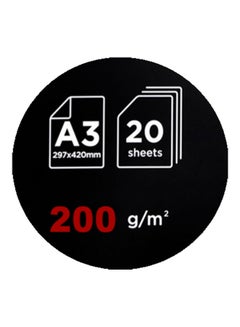 JOJO A3 Size Super Glossy Waterproof Photo Paper For All Inkjet Printer 20 Sheets  - Image 3