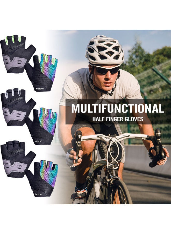 BOODUN Anti-Skid Cycling Half Finger Gloves - Image 4