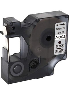سكاي خرطوشة شريط ملصقات D1 لطابعات ملصقات دايمو طراز LM160 أسود/فضي  - Image 2