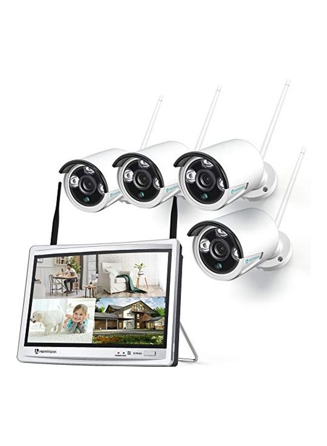 HeimVision HM243 1080P Wireless Security Camera System with 12 inch LCD Monitor - Image 1