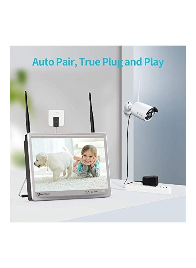 HeimVision HM243 1080P Wireless Security Camera System with 12 inch LCD Monitor - Image 3