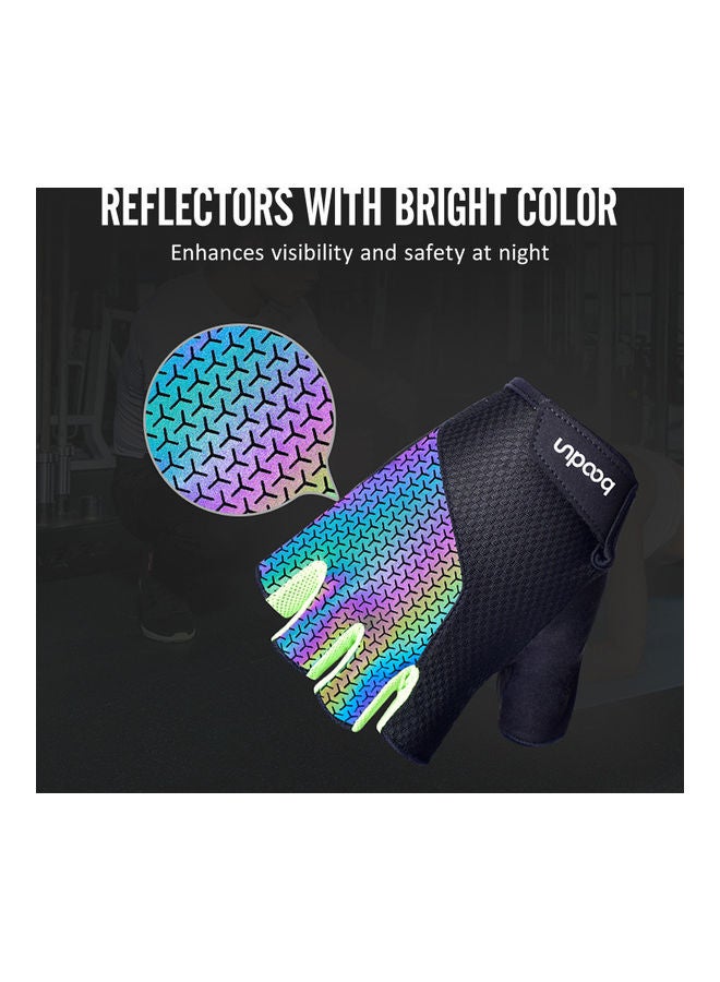 بودون قفازات نصف اصبع مضادة للانزلاق لركوب الدراجات - Image 3