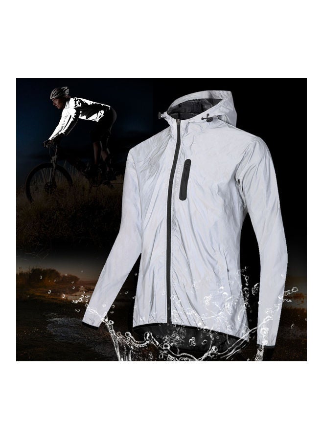 WOSAWE Reflective Zippered Cycling Jacket - Image 4