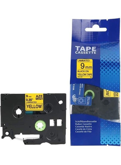 Laminated Tape Cassette Black/Yellow
