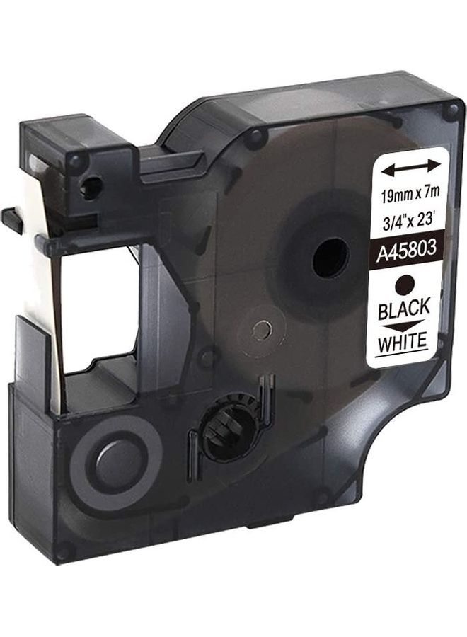 سكاي خرطوشة شريط ملصقات D1 لطابعات ملصقات دايمو طراز LM360/LM420/LM450 أسود/ أبيض  - Image 2