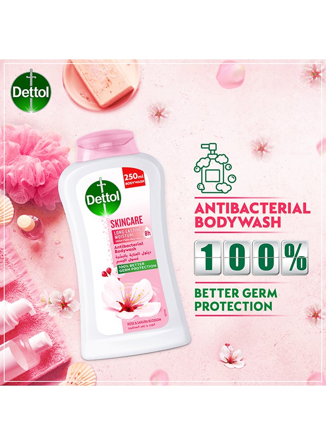Dettol Skincare Showergel And Bodywash Rose And Sakura Blossom Fragrance 250ml  - Image 3