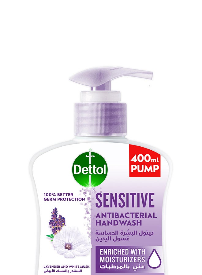 Dettol - Sensitive Anti-Bacterial Liquid Handwash, 400ml - Image 1
