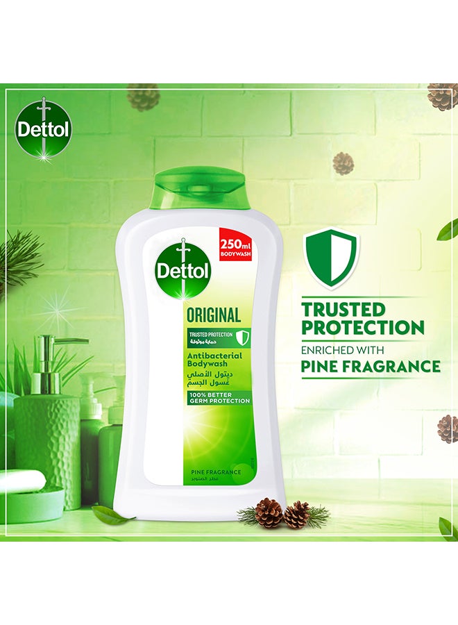 Dettol Original Showergel And Bodywash Pine Fragrance 250ml  - Image 2