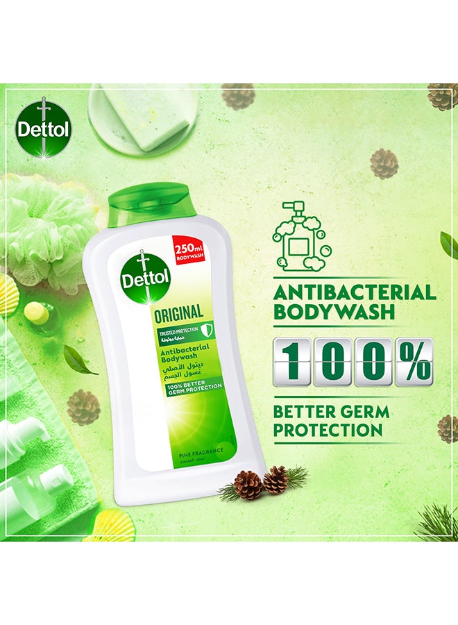 Dettol Original Showergel And Bodywash Pine Fragrance 250ml  - Image 3