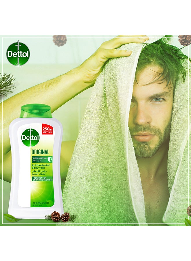 Dettol Original Showergel And Bodywash Pine Fragrance 250ml  - Image 5