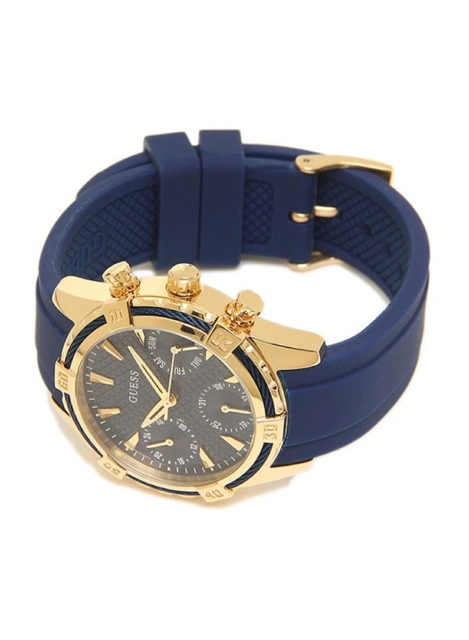 جس ساعة يد بعقارب مقاومة للماء طراز W0562L2 - مقاس 36 مم - لون أزرق للنساء - Image 5