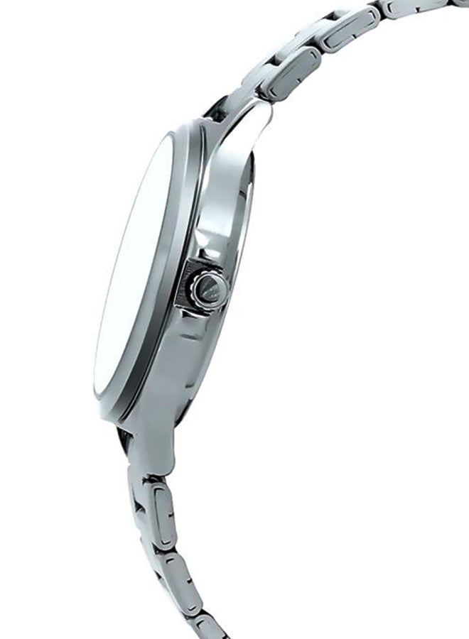 كاسيو ساعة يد بعقارب وسوار من الإستانلس ستيل طراز LTP-V300D-2A - قياس 38 مم - لون فضي للنساء - Image 3