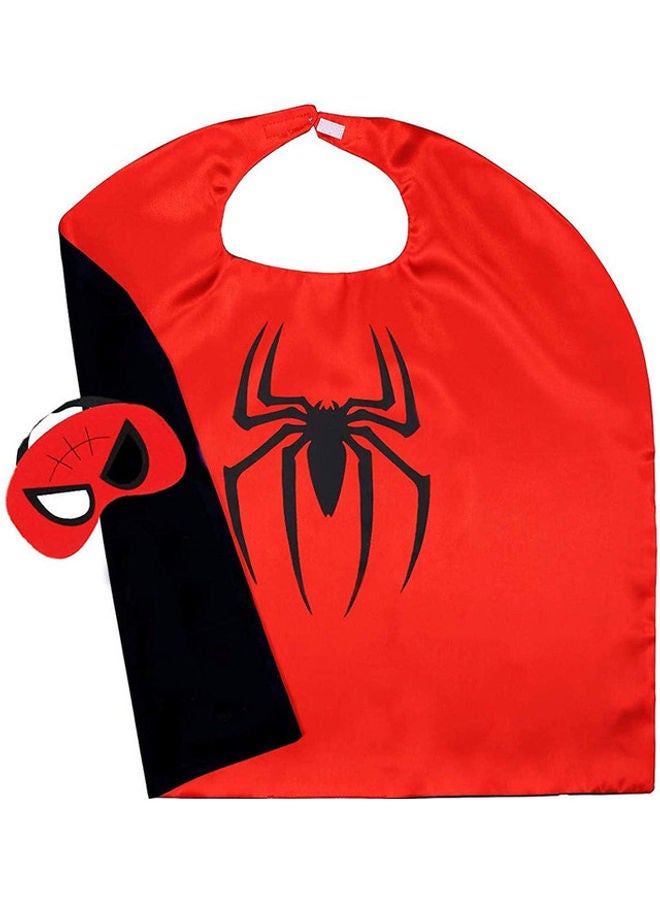 MissTiara Spiderman Double Sided Cape And Mask Set 70*70cm  - Image 3
