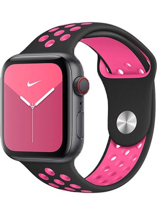 Replacement Band For Apple Watch Series 5/4/3 Sport Edition-38mm and 40mm Pink/Black - v1620364618/N47215841A_1