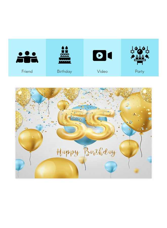 Birthday Photo Background Photography Backdrop Cloth Multicolour - Image 4