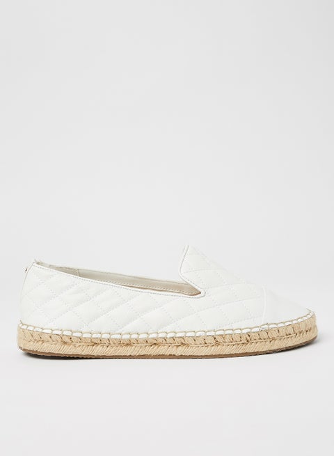Quilted Espadrilles White